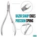 Trim Cuticle Nipper - Professional Stainless Steel Cuticle Remover for Manicure & Pedicure | High-Quality Nail Care Tool for Toenails & Fingernails - Buy Online on SooperMarket.com