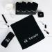 Hiera Home 6 Pack Turkish Cotton Luxury Face Towels - Set of 6 Washcloths for Make up Removal - Beauty-Black - Buy Online on SooperMarket.com