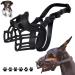 Korb muzzle for dogs muzzle for dogs silicone basket dog muzzle breathable all-round coverage of the and adjustable carrier prevents barking biting and chewing black