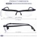 SKYWAY Focus Adjustable Glasses Dial Vision TR90 Frame Focal Adjustable Glasses Adjustable Vision Eyeglasses Near and Far Sight Black - Buy Online on SooperMarket.com