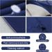 Lightweight Breathable Navy Sleeping Bag Liner | Compact Travel Bed Sheet 63*82.7 | Ideal for Camping, Home, and Hotel Use - Buy Online on SooperMarket.com