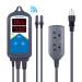 Inkbird ITC-306A WiFi Temperature Controller, Wi-Fi Aquarium Thermostat Heater Controller 120V1200W Temperature Control with Two Probes only for Heater Aquarium Breeding Reptiles Hatching.