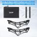 Sfee Ice Cleats - Anti-Slip Snow Grips Crampons for Shoes/Boots | Portable Traction for Walking, Climbing, Hiking, Fishing | Outdoor Running Gear with 2 Velcro Straps - Black (Large) - Buy Online on SooperMarket.com