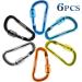Gimars Mini Carabiner Klien - 6 cm Colorful Key Rings (Set of 6) - Perfect for Camping Fishing Hiking & Travel - Buy Online on SooperMarket.com