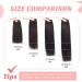 Vlasy Clip in Hair Extensions 14 70g Chocolate Brown Human Hair Seamless 7 Pieces Thick Weft Extensions for Women - Buy Online on SooperMarket.com