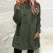 AMhomely Women's Plus Size Teddy Fleece Hoodie with Pocket - Army Green 3XL - Buy Online on SooperMarket.com