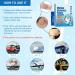 Motion Sickness & Tinnitus Relief Patches - 72 pcs, for Nausea, Vertigo, Ringing Ears | Adults & Children | Travel Friendly - Buy Online on SooperMarket.com