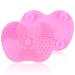 Silicone Sponge Brush Mat for Cosmetics with Suction Cup Cleaning Make Up Tool Silicone Silicone Pad for Makeup Brushes for Cleaning Makeup Brushes