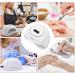 168W UV LED Nail Lamp | Quick-Drying Nail Dryer with 4 Timers | Automatic Sensor UV Light for Nails | Ideal for UV Resin & Gel Polish - Buy Online on SooperMarket.com