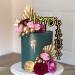 23-Piece Gold Palm Leaves Birthday Cake Topper Set for Party Decoration - Buy Online on SooperMarket.com