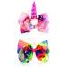 8 Inch Unicorn Hair Bows for Girls - JoJo Siwa Style Hair Accessories with Alligator Clips - Perfect Xmas Gift Set - Buy Online on SooperMarket.com