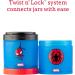 Whiskware Captain America Snack Cups for Kids | 3 Stackable Containers for School and Travel - Buy Online on SooperMarket.com