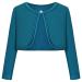 BONNY BILLY Girls Cardigan Long Sleeve Knitted Cotton Bolero Shrug Kids Clothing 8-9 Years Dark Green