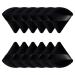 12 Pcs Powder Puff Makeup Triangle Powder Puff Soft Powder Puffs Sponge Reusable Makeup Triangle Sponges with Strap for Loose Powder Body Eyes Cosmetic Foundation Wet Dry Makeup Tool Black