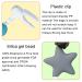 SILICONE BABY PACIFIER CLIP SET | Teething Toy with Star Pattern | 2 Pack | Universal Fit for Boys and Girls - Buy Online on SooperMarket.com