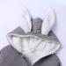 Kids Tales Newborn Baby Winter Rabbit Ear Hooded Zipper Romper 0-3 Months Grey - Buy Online on SooperMarket.com