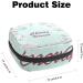 Cherry Blossom Menstrual Cup & Pad Storage Bag - Mint Green, Portable Period Pouch for Women & Teens - Multi-colored - Buy Online on SooperMarket.com