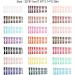 Dajidafu Coffin Nail Set Glossy Classic Scratch Resistant Press-on Fingernails Strong Viscosity Trend Manicure Stickers Type 14 - Buy Online on SooperMarket.com