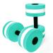 Timoo Aquatic Dumbells Set of 2 Water Dumbells Pool Resistance Water Weight Water Aerobics High-Density EVA-Foam Pool Fitness Cyan