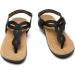 Women's Orthopedic Sandals with Arch Support - Athlefit Comfortable Orthotic Flip Flops in Black (Size 8.5) - Buy Online on SooperMarket.com