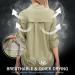 Women's Quick Dry Sun UV Protection Safari Shirt for Hiking Fishing X-Large Khaki - Buy Online on SooperMarket.com