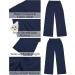 Vetinee High Waisted Wide Leg Dress Pants for Women XL Navy Blue - Business Office Trousers with Pockets - Buy Online on SooperMarket.com