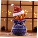 KOMBIUDA 1pc Christmas Candy Portable Storage Ornament Hanging Bag Little Knitted Bear Adorable Kids Bags - Buy Online on SooperMarket.com
