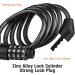 ValueMax 4FT Cable Bike Lock with Secure Mount Bracket | 4 Digit Resettable Combination for Bicycle/Scooter/Glass Door - Buy Online on SooperMarket.com
