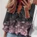 AMhomely Ruffle Blouse for Women V Neck Long Sleeve Blouse Top Shirt Blouse Boho Floral Printed Shirts Ladies Elegant Shirt Office Work Blouses UK Size S M L XL XXL XXXL XXXXL XXXXXL 018 - Long Sleeve Tee Shirts - Pink S - Buy Online on SooperMarket.com