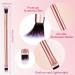 24 Pcs 2 in 1 Eyeshadow and Concealer Brush Set for Makeup Application - Buy Online on SooperMarket.com