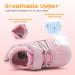 JOINFREE Baby Sneakers - Soft Anti-Slip Sole Newborn First Walkers Shoes 0-6 Months Pink - Buy Online on SooperMarket.com