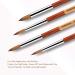Aokitec #12 Kolinsky Sable Acrylic Nail Brush for Nails - Wood Handle Manicure Tool - Buy Online on SooperMarket.com