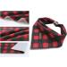 Lionet Paws Dog Bandana Headscarves - Triangular Scarf for Small Medium & Large Dogs - Red & Green Checked (Pack of 1) - Buy Online on SooperMarket.com
