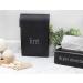 AuldHome Enamelware Lint Holder Bin - Black | Modern Farmhouse Laundry Room Decor for International Shipping - Buy Online on SooperMarket.com