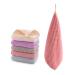 Onlup Hanging Hand Towels,Hand Dry Towels for Kitchen & Bathroom, Super Absorbent Soft Small Hanging Towel Set with Hanging Loop, Machine Washable Towel Fast Drying, Set of 5 Beige, Pink, Purple, Gray, Blue