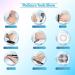 Rechargeable Electric Foot Callus Remover Kit | Waterproof Pedicure Tool with 4 Grinding Heads | Foot Care for Dead Skin | Ideal Gift - Black - Buy Online on SooperMarket.com