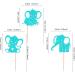 24pcs Blue Elephant Cupcake Toppers It Is A Boy Baby Shower Cupcake Picks Decoration Baby Boy Birthday Party Supplies Blue02 - Buy Online on SooperMarket.com