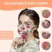50pcs Floral Disposable Face Mask Adults 3Ply Colorful Paper Masks - Pack of 50 Count - Spring Summer Beautiful Printed Facemask for Men and Women - Flower-8 - Buy Online on SooperMarket.com