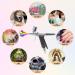 Uouteo 166TH Airbrush Trigger Gun with 0.3mm Needles, 7CC & 10CC Cup for Painting - Airbrush Kit - Buy Online on SooperMarket.com