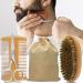 Beard Growth and Grooming Kit with Beard Oil and Balm - Christmas Gifts for Men - Orange Beard Kit with Wash, Comb, and Brush - Buy Online on SooperMarket.com