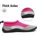Mishansha Unisex Bathing Shoes - Lightweight Breathable Non-Slip Barefoot Footwear Magenta Pink Size 36-46 EU - Buy Online on SooperMarket.com