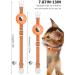 Buy Airtag Cat Collar - Reflective Kitten Neck Band | Light Tracker with Bell for Young Cats - Orange - Buy Online on SooperMarket.com