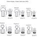 UNICRAFTALE 36pcs Stainless Steel Cord Ends Column Leather End Caps - 3.2-6mm Inner Diameter Terminators for Jewelry Making Kit - Stainless Steel Color - Buy Online on SooperMarket.com