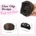 REECHO 2 PCS Mini Claw Clip in Messy & Cat Ears Hair Bun Extensions Wig Accessory Updo Hairpieces for Women Girls (Pack of 2-3" Straight Medium Ash Brown) Pack of 2 - 3" Straight Medium Ash Brown - Buy Online on SooperMarket.com