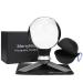 MerryNine K9 Crystal Photography Ball, K9 Crystal Ball with Mini Tripod, Universal Camera Interface Funnel Type Metal Base and Pouch, for Teaching Light Spectrum Physics Art Decor, (80mm)