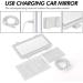 Hoomtaook LED Lighted Sun Visor Makeup Mirror | Touch Dimmable, USB Powered (White) - Buy Online on SooperMarket.com