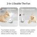 PETGEEK Laser Pointer Cat Toy - Interactive Kitten Toy with Bird Squeaky - Automatic Rotating Cat Laser Pointer - Indoor Cat Toys Gray - Buy Online on SooperMarket.com