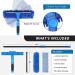 VITEVER Professional Window Squeegee Cleaner Tool with Extension Pole - 2-in-1 Scrubber Cleaning Kit - Buy Online on SooperMarket.com