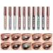 SUMEITANG 10 Colors Liquid Glitter Eyeshadow Set - Metallic Pigments for Sparkling Smokey Eye Looks - Long Lasting Waterproof Makeup Kit - Buy Online on SooperMarket.com