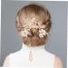FOYTOKI 1 Set Leaves and Flowers Hair Comb Bridal Hair Accessories Bride Headdress Vintage Hair Accessories Headpiece for Wedding Decoration Womens Headpiece Flower Clips for Hair - Buy Online on SooperMarket.com